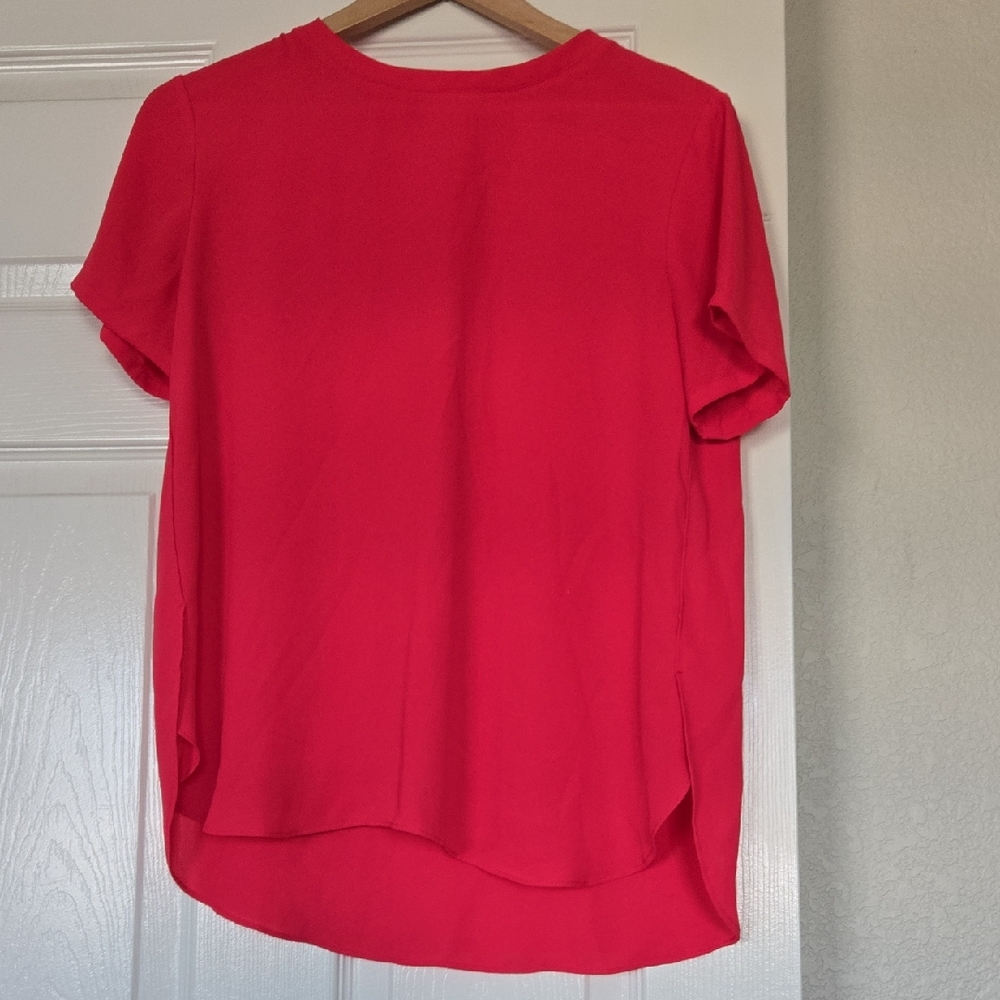 LOFT Vibrant Red Short Sleeve Tee
